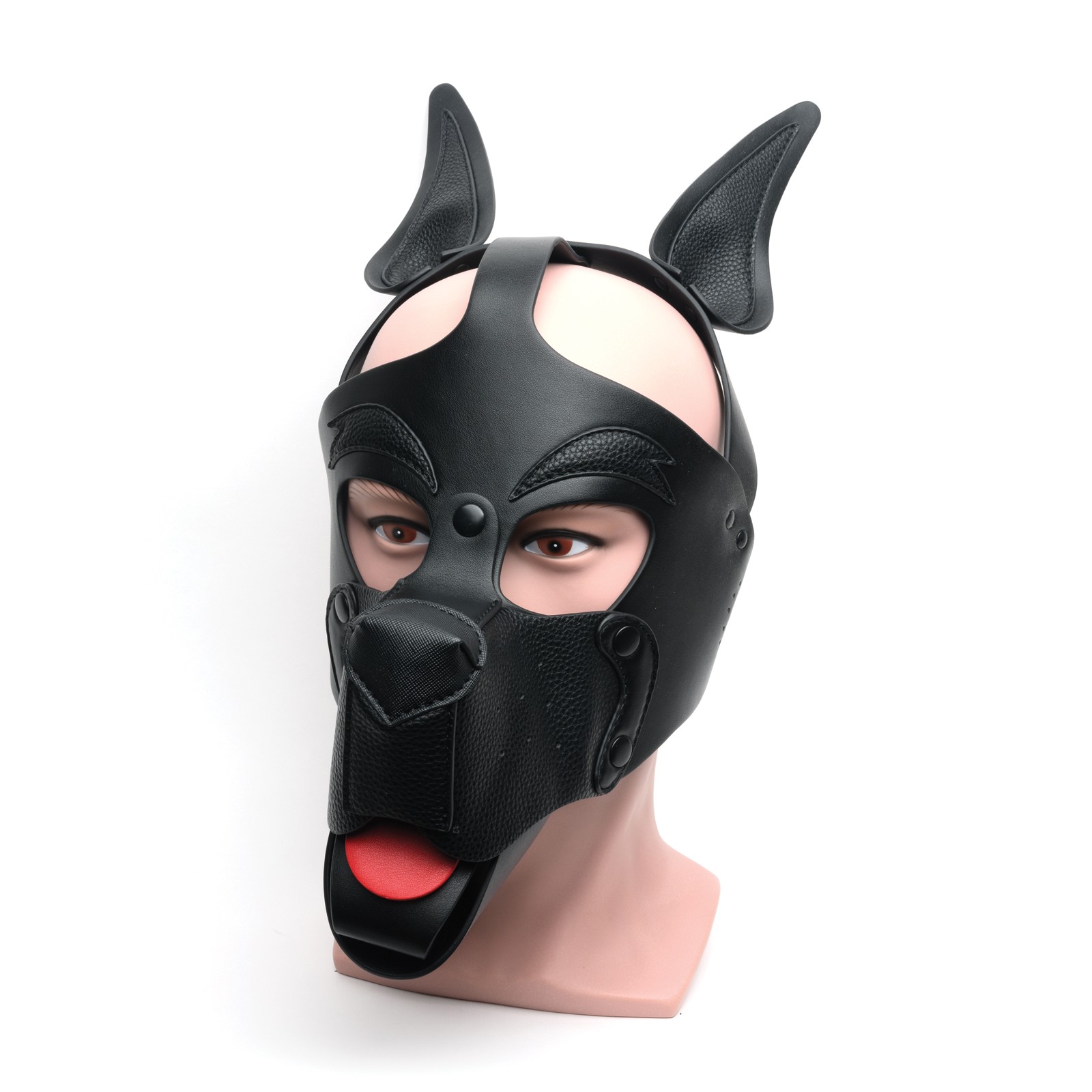 665 Playful Pup Hood OS Black