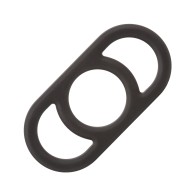 Alpha Liquid Silicone Cock Ring Black