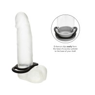 Alpha Liquid Silicone Cock Ring Black