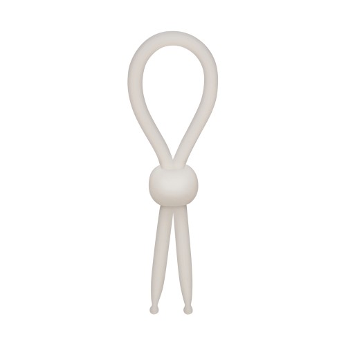 Alpha Liquid Silicone Lasso Cock Ring - Natural