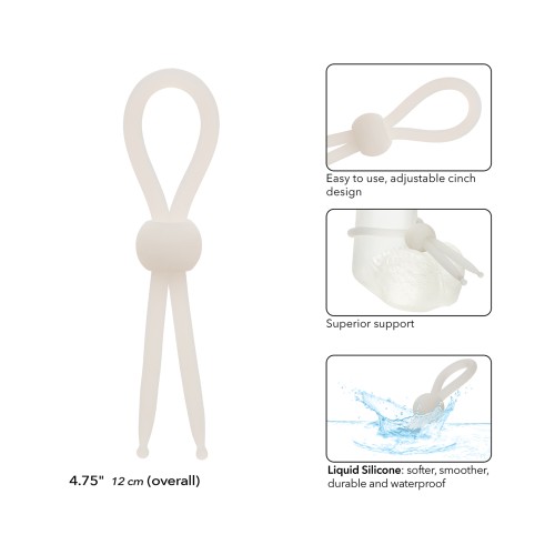 Alpha Liquid Silicone Lasso Cock Ring - Natural