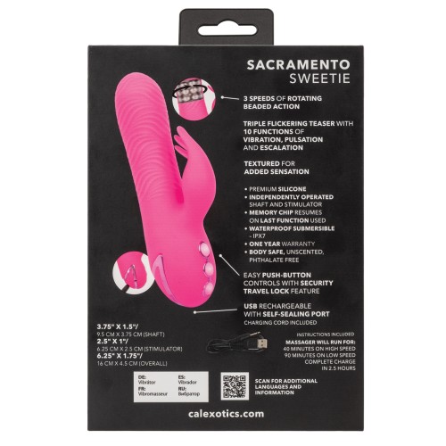 California Dreaming Sacramento Sweetie - Vibrator & Rotating Stimulator