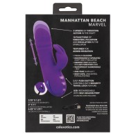 California Dreaming Manhattan Beach Marvel Dual Stimulator Vibe - Purple