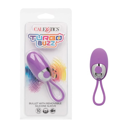 Turbo Buzz Bullet Stimulator with Sleeve Purple