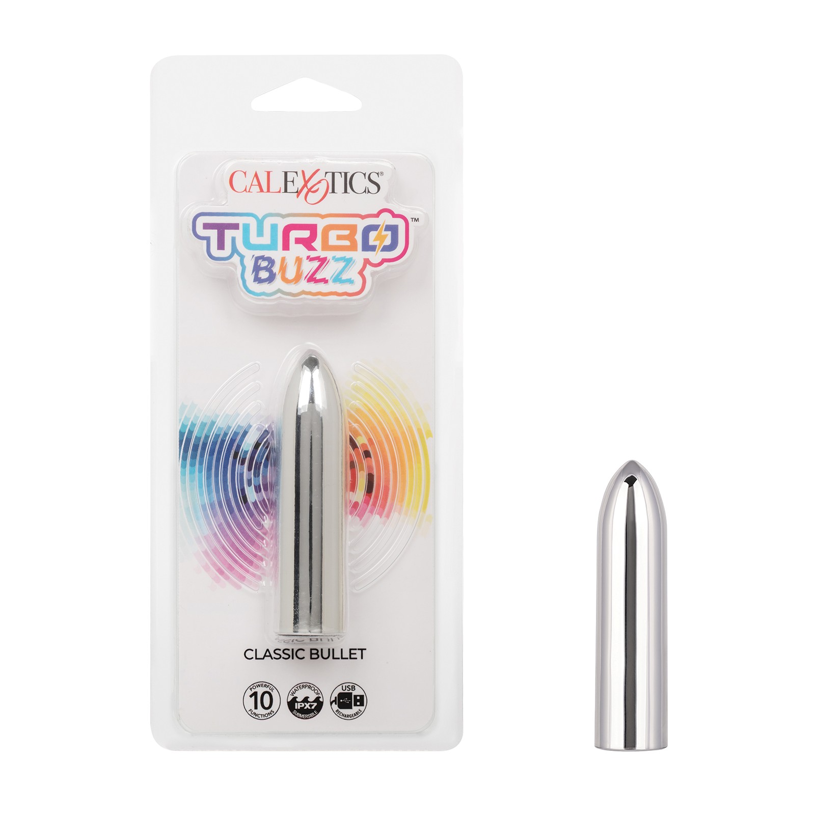 Turbo Buzz Estimulador Bullet Clásico Plata