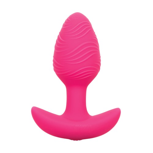 Cheeky Butt Plug Vibrador Brilla en la Oscuridad Rosa