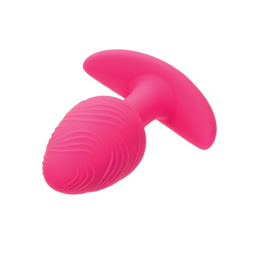 Cheeky Butt Plug Vibrador Brilla en la Oscuridad Rosa