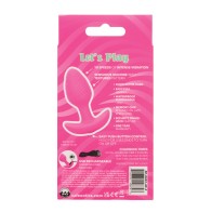 Cheeky Butt Plug Vibrador Brilla en la Oscuridad Rosa