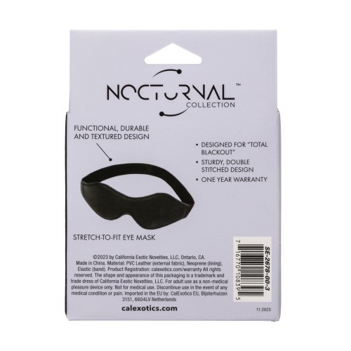 Nocturnal Collection Eye Mask Stretch Fit Black