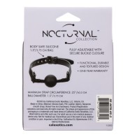 Nocturnal Collection Silicone Ball Gag - Black