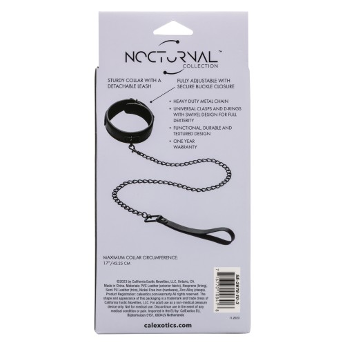 Nocturnal Collection Collar Leash Black