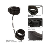 Nocturnal Collection Adjustable Ankle Cuffs - Black