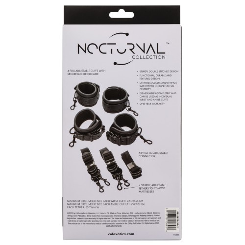 Nocturnal Collection Bed Restraints Black