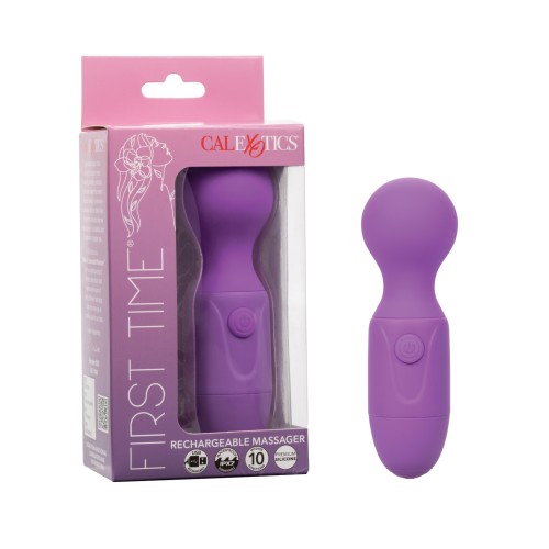 Vibrador Masajeador Recargable Primera Vez Púrpura