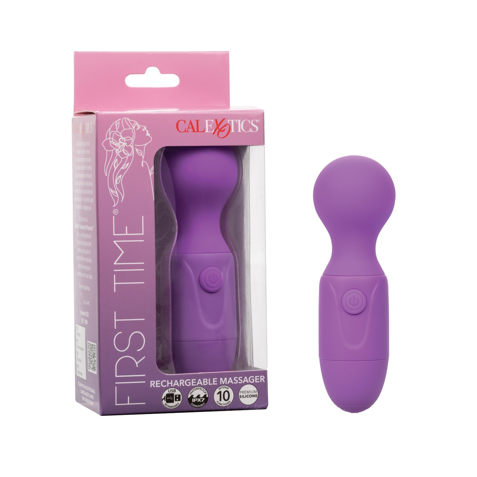 Vibrador Masajeador Recargable Primera Vez Púrpura