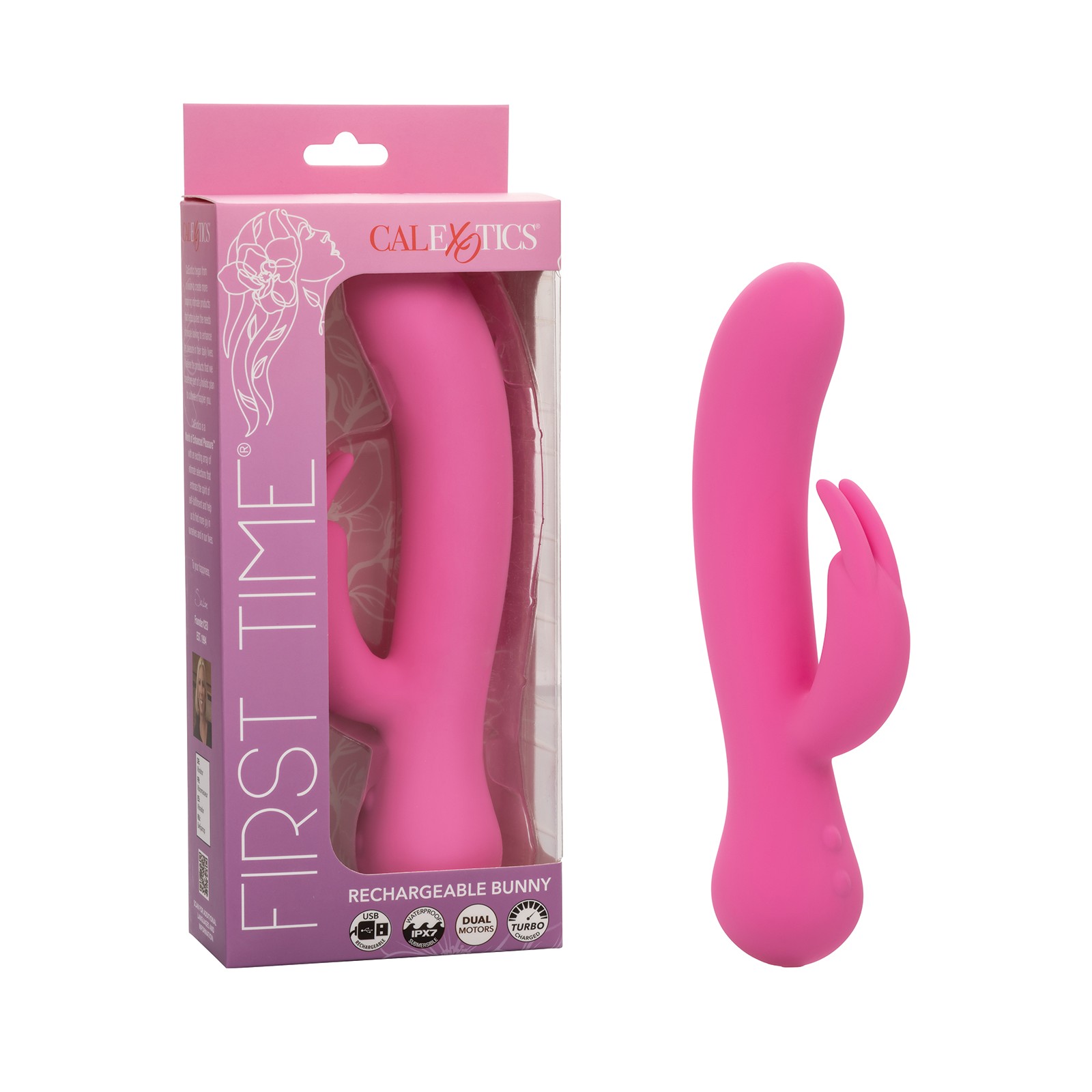 Vibrador Conejo Recargable para Primer Uso Rosa