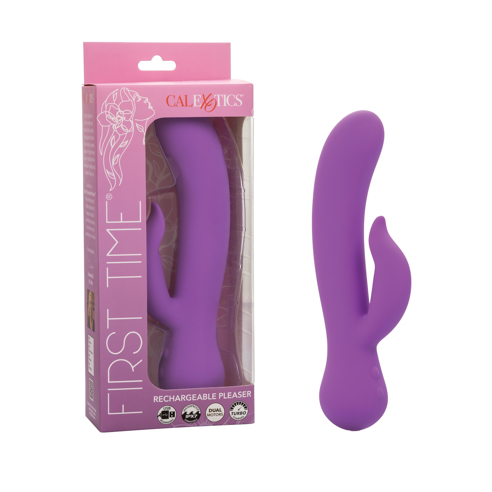 Vibrador Recargable First Time Púrpura