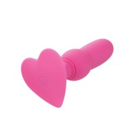 First Time Vibrating Beaded Anal Probe - Pink