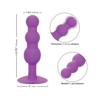 First Time Vibrating Triple Beaded Anal Probe for Exploration