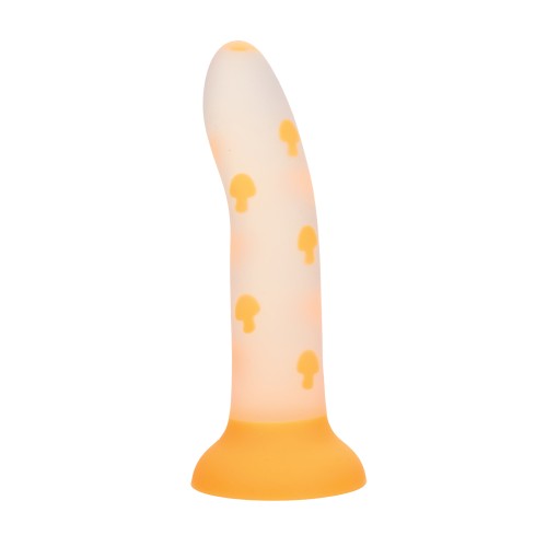 Dildo Glow Stick Mushroom Naranja Brilla en la Oscuridad Divertido