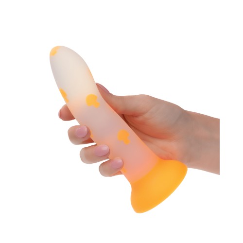 Dildo Glow Stick Mushroom Naranja Brilla en la Oscuridad Divertido