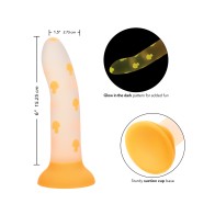 Dildo Glow Stick Mushroom Naranja Brilla en la Oscuridad Divertido