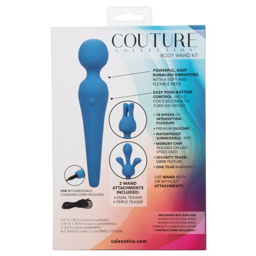 Kit Vibrador Varita Corporal Colección Couture