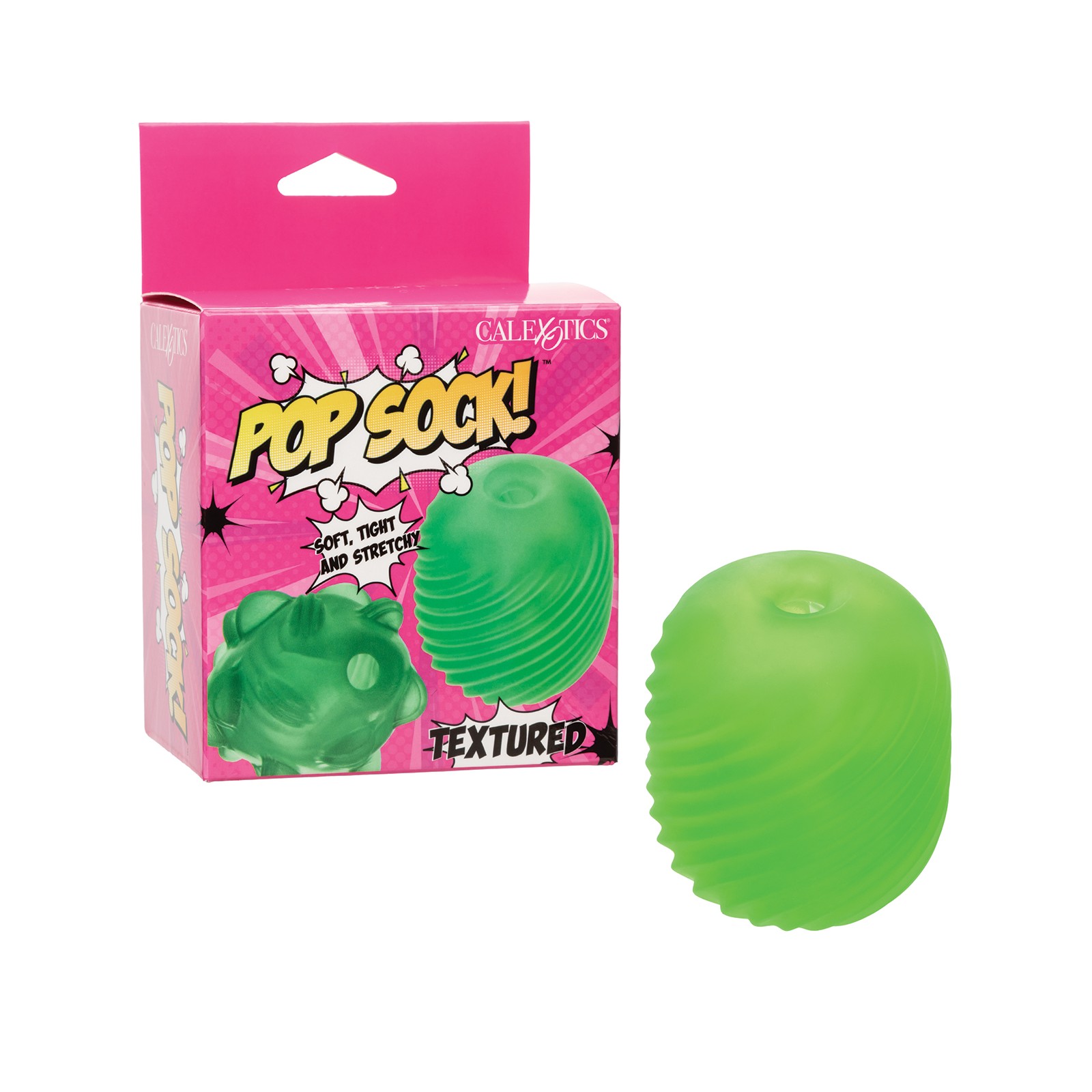 Pop Sock! Textured Masturbator - Green