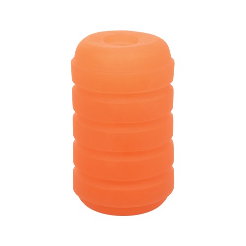 Pop Sock Ribbed Masturbator Orange