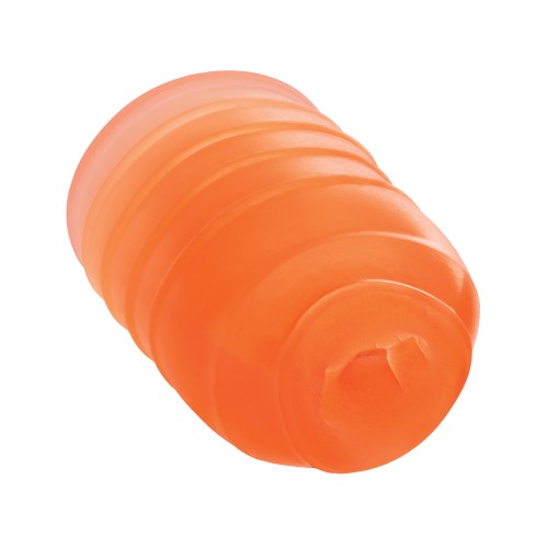 Pop Sock Ribbed Masturbator Orange