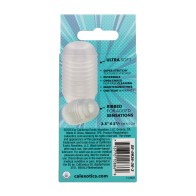 Pop Sock Ribbed Masturbator Clear