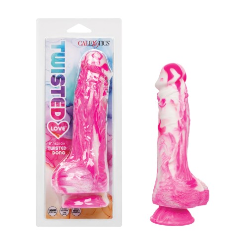 Twisted Love Twisted Silicone Dong Pink