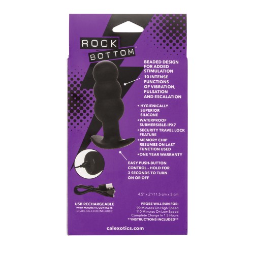 Rock Bottom Beaded Anal Probe Black