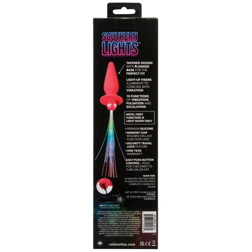 Southern Lights Vibrating Light Up Anal Probe Pink