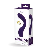 Vibrador G-Spot Recargable VeDo Desire Púrpura