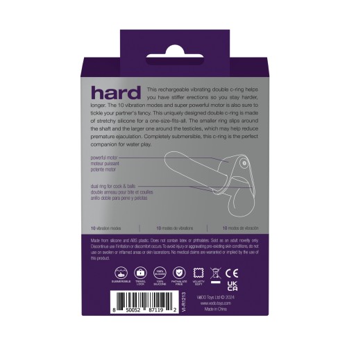 Anillo C-Ring Recargable VeDo Hard - Morado