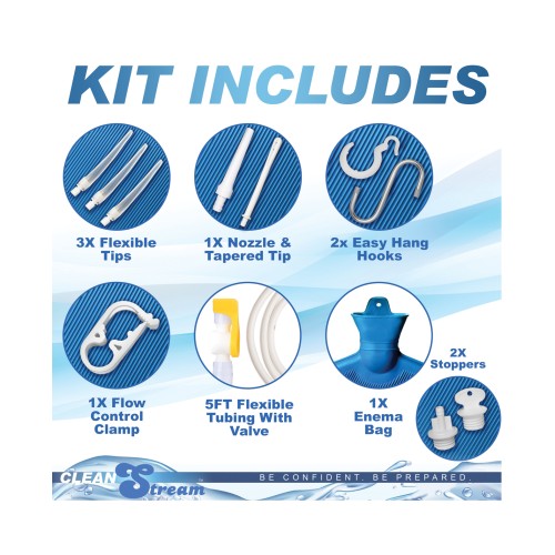 Kit de Enema Duchas Deluxe Clean Stream