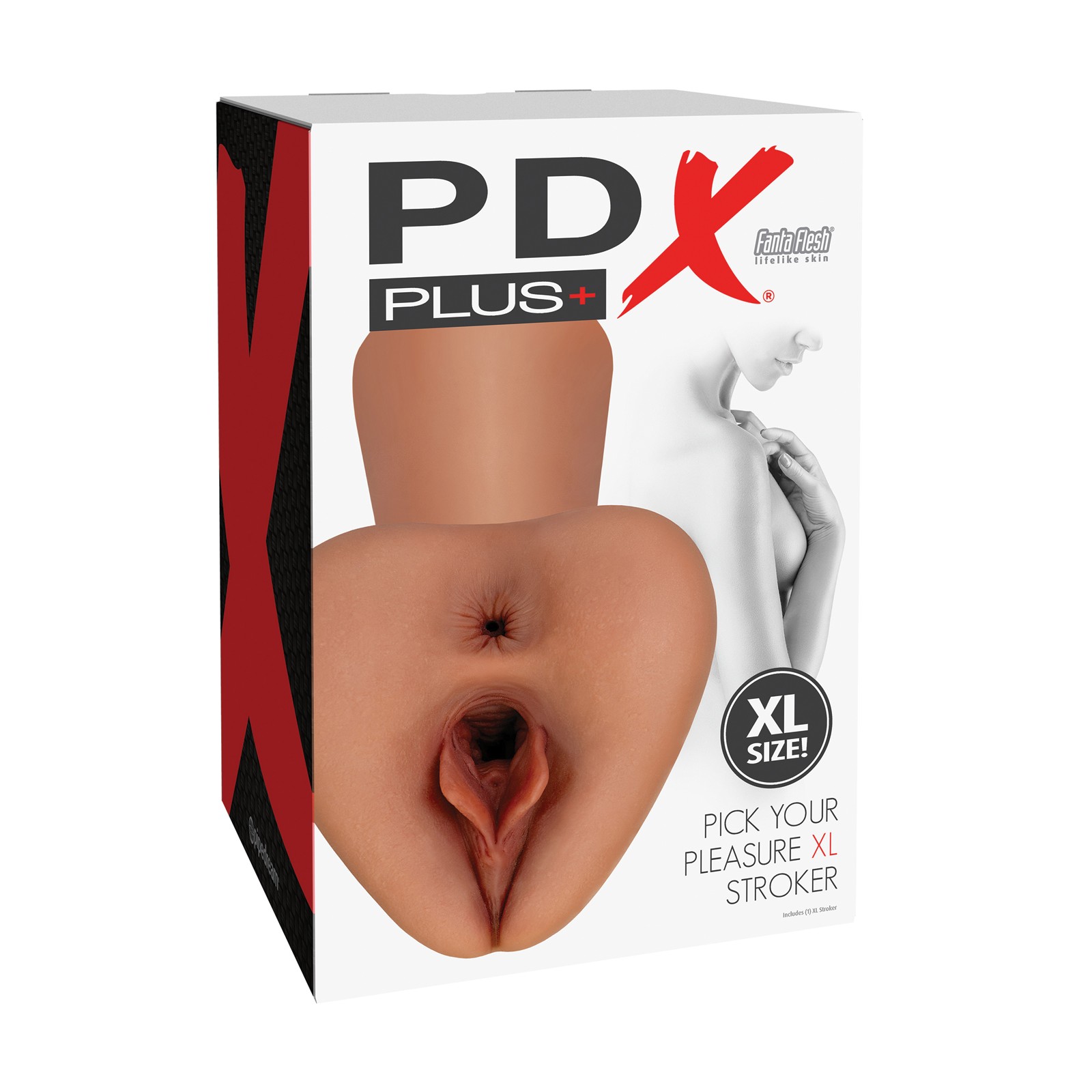 PDX Plus Pick Your Pleasure XL Stroker in Brown