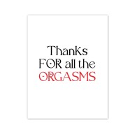 Orgasmic Greeting Card for Cheeky Thank You