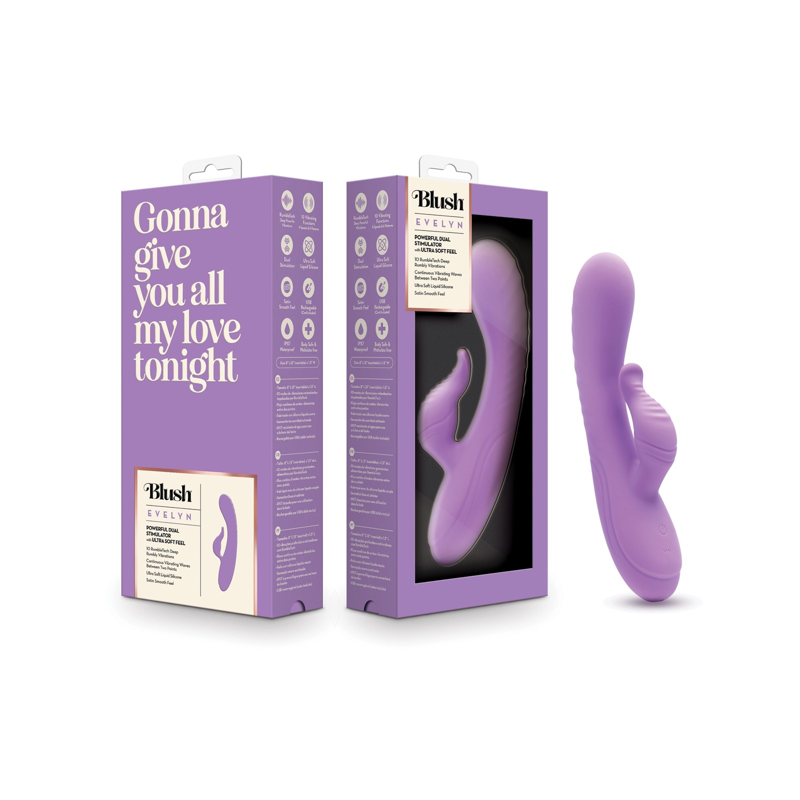 Blush Evelyn Rabbit Vibrator