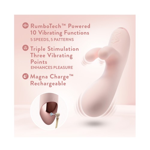 Vibrador Conejo Blush Elora para Estimulación del Punto G y Clítoris