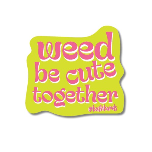 Sticker Weed Be Cute Pack de 3