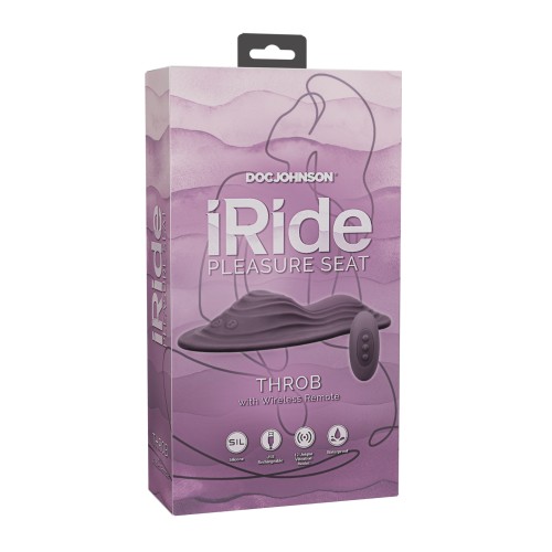 iRide Pleasure Seat Throb Stimulator - Dusty Purple