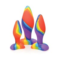 Simply Sweet Rainbow Butt Plug Set