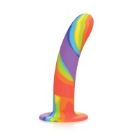 Curve Toys Dildo de Silicona Arcoíris Simply Sweet