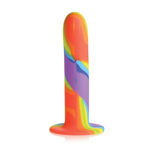 Curve Toys Dildo de Silicona Arcoíris Simply Sweet