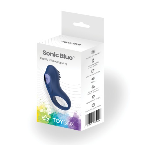 Anillo Vibrador ToyBox Sonic Blue - Placer Mutuo