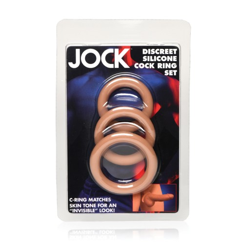 Curve Toys Jock Silicone Cock Ring Set for Customized Pleasure