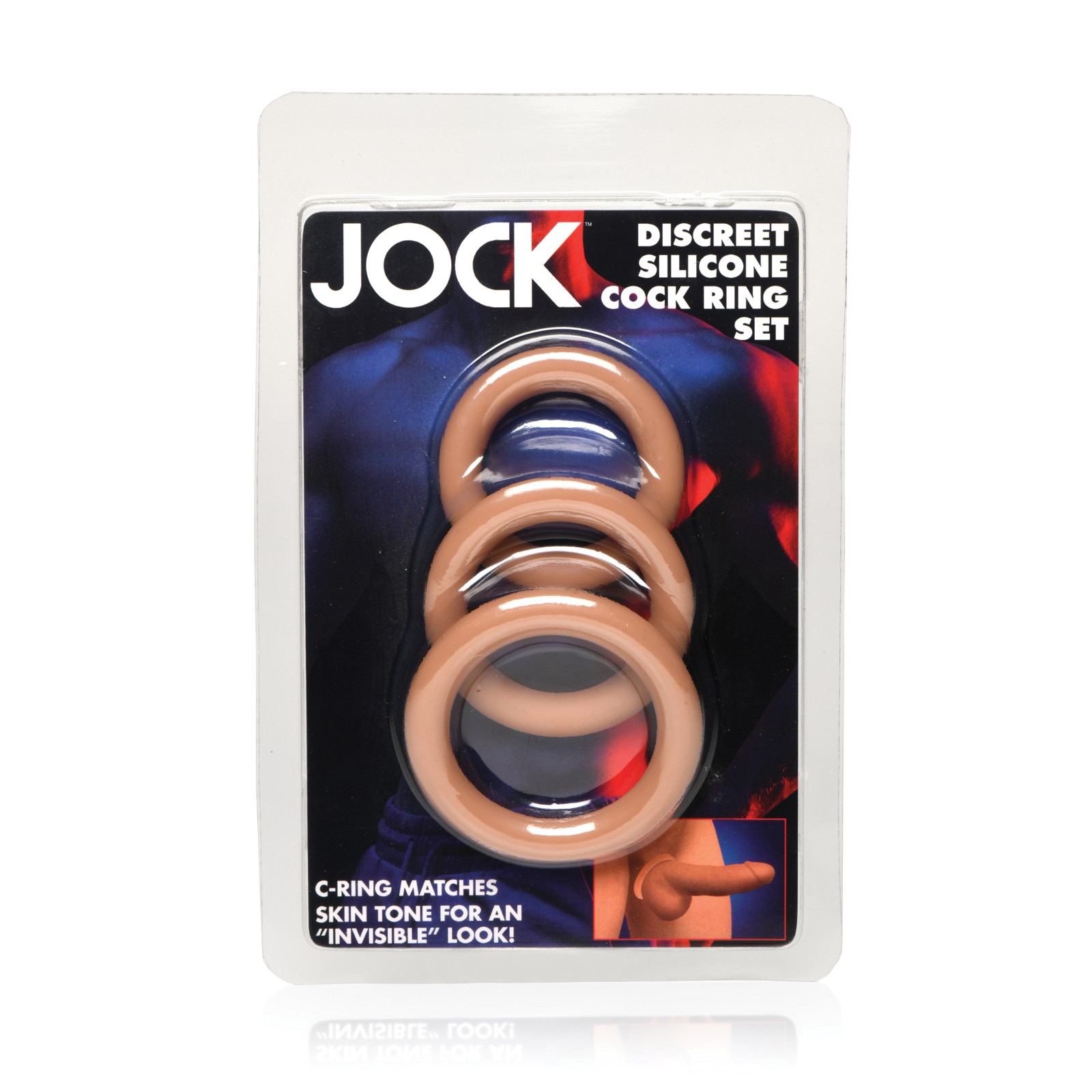 Curve Toys Jock Silicone Cock Ring Set for Customized Pleasure