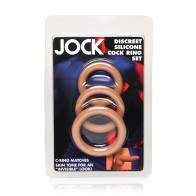 Curve Toys Jock Silicone Cock Ring Set for Customized Pleasure